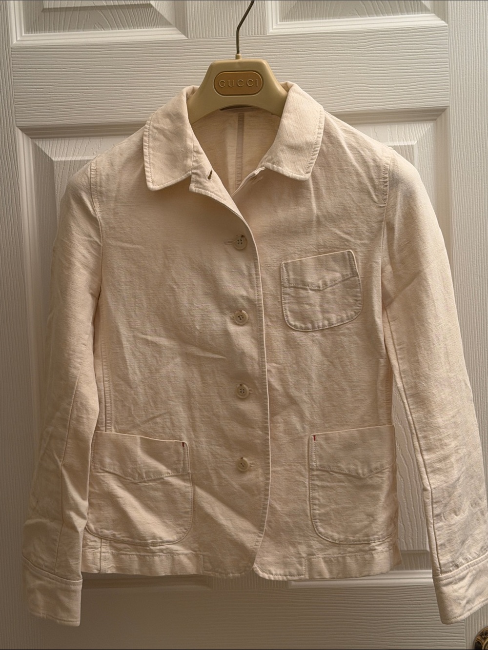 Uniqlo  Cream Button-Front Women’s Blazer Jacket